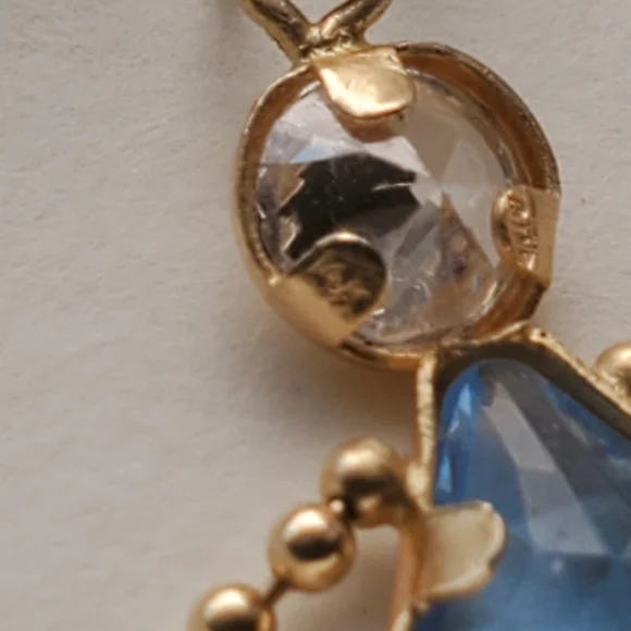 14kt girl topaz charm - Picture 4 of 5